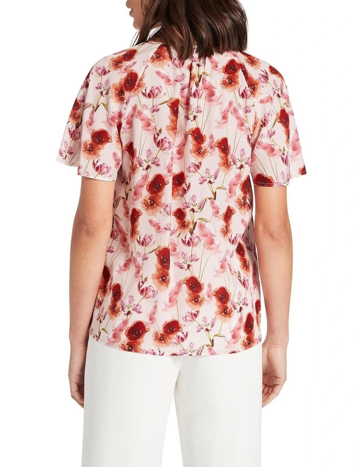 Jaye Silk Top in Pink Multi image 3