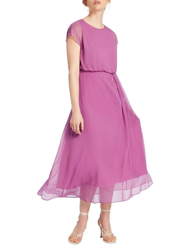 Camela Silk Dress in Violet image 1