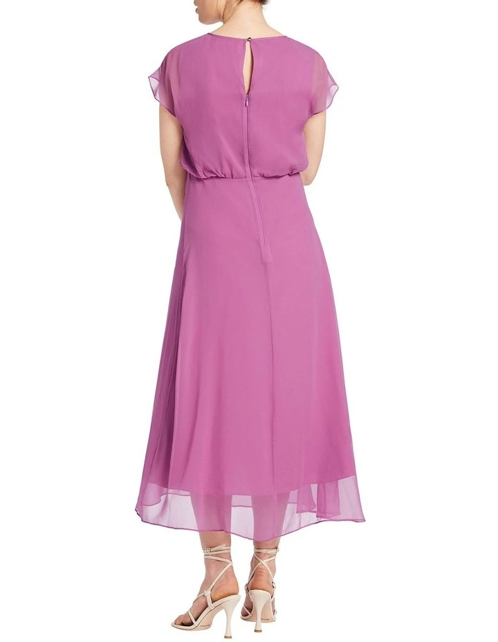 Camela Silk Dress in Violet image 3