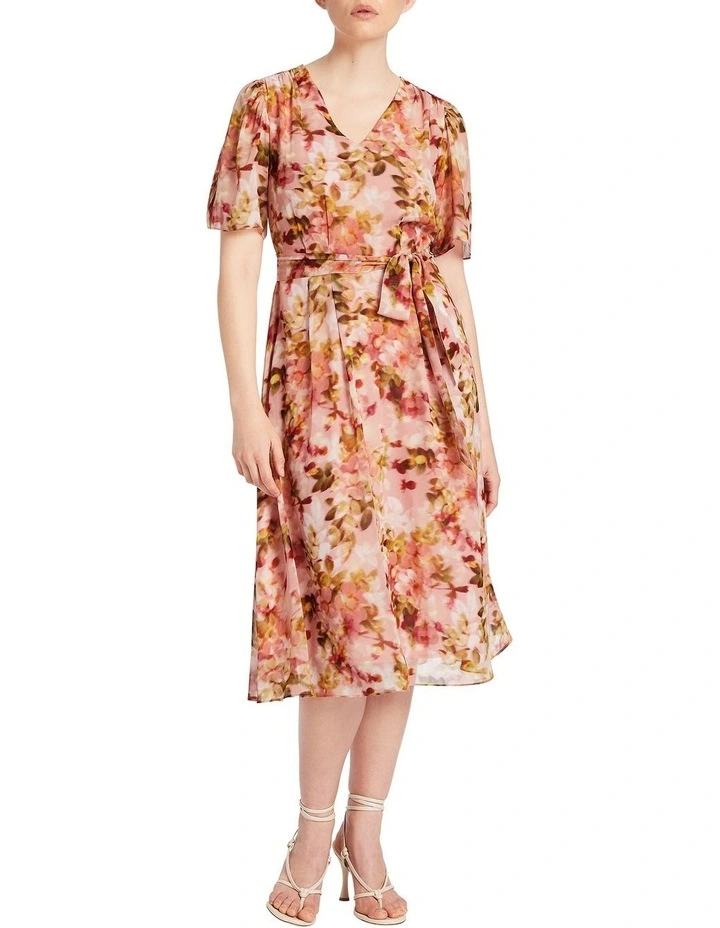 Kodi Silk Dress In Multi image 1