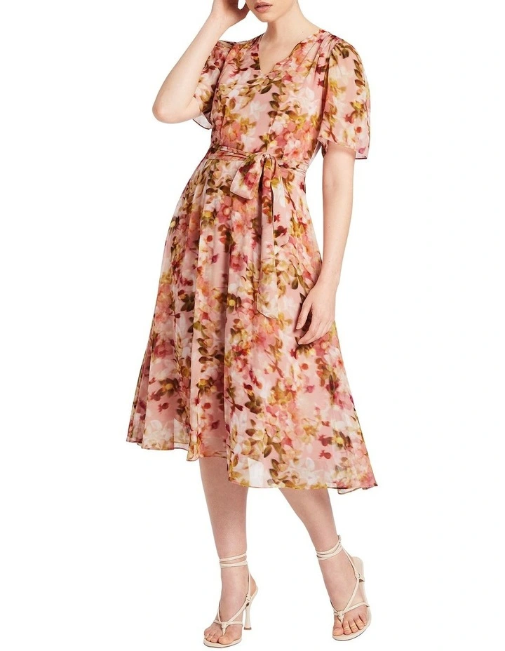 Kodi Silk Dress In Multi image 2