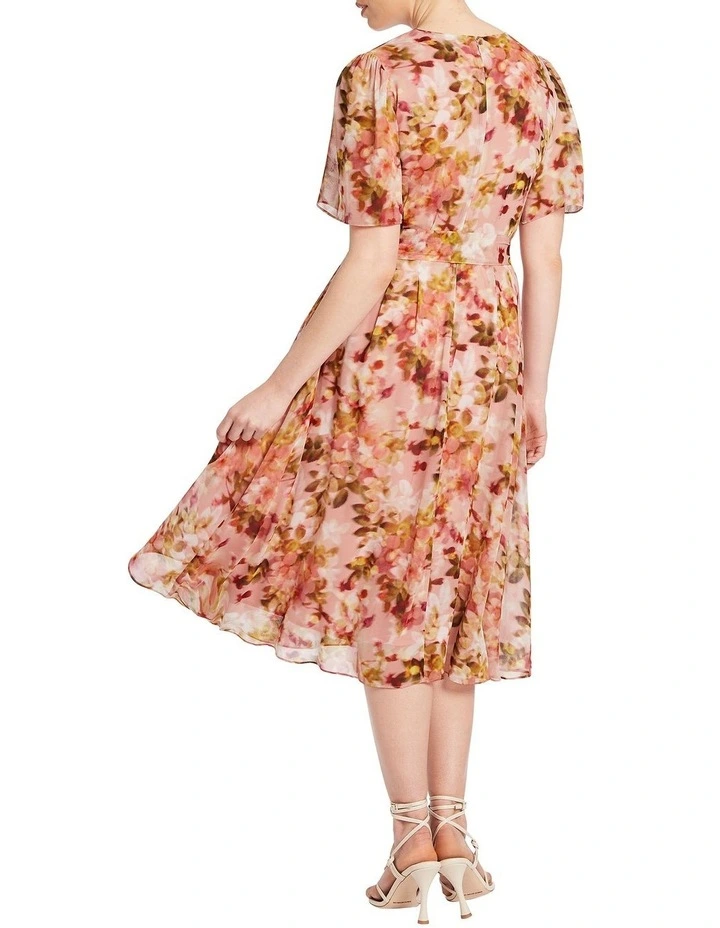 Kodi Silk Dress In Multi image 3