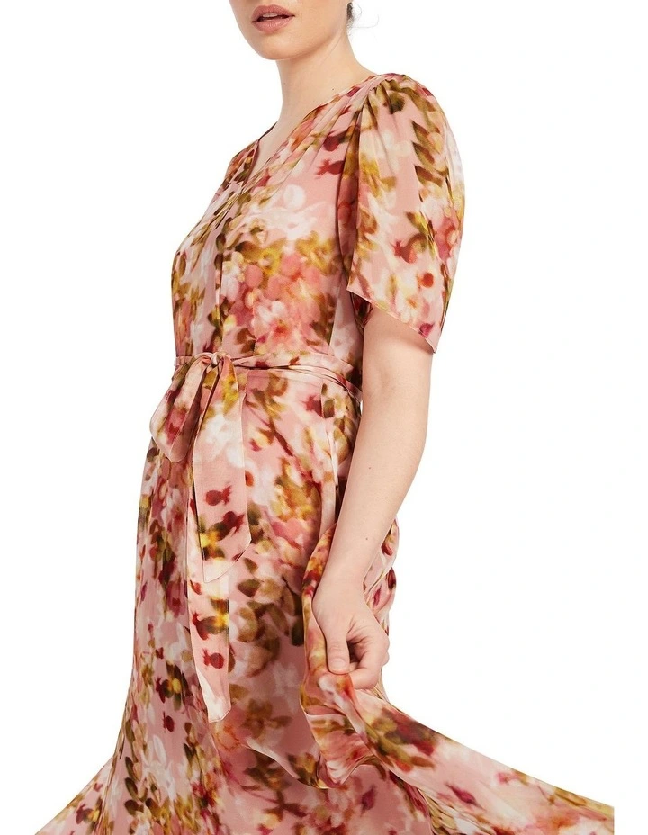 Kodi Silk Dress In Multi image 4