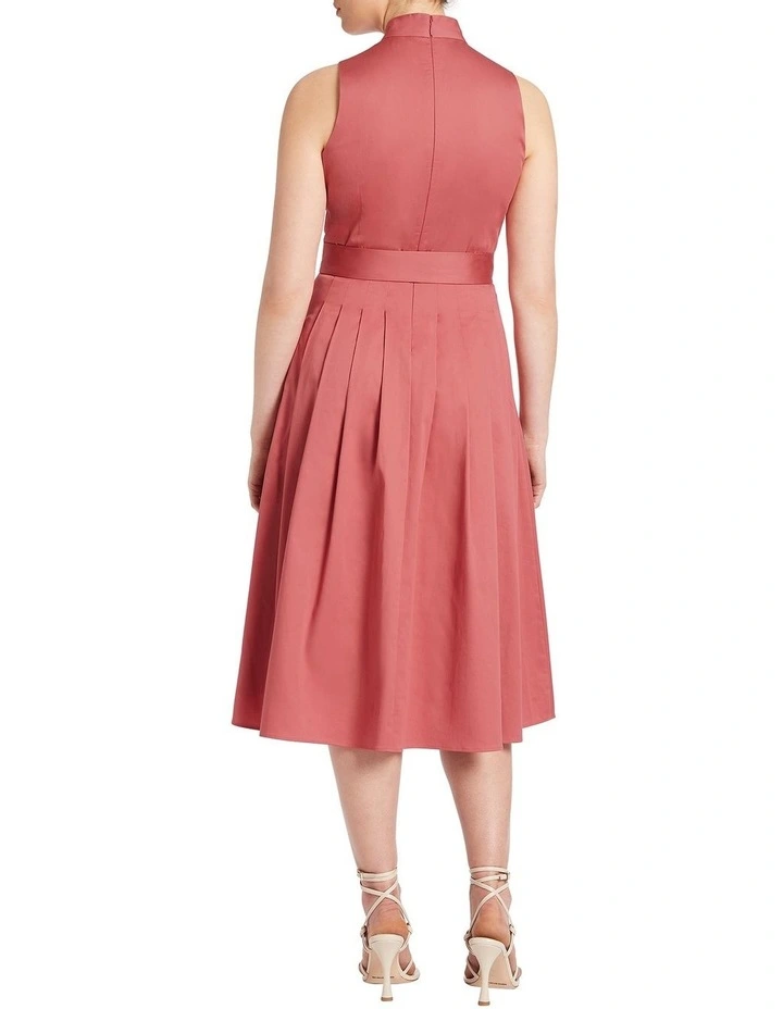Claudette Cotton Dress In Petal image 3