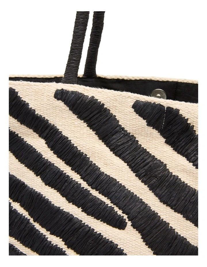 Martie Woven Bag in Black Multi image 3