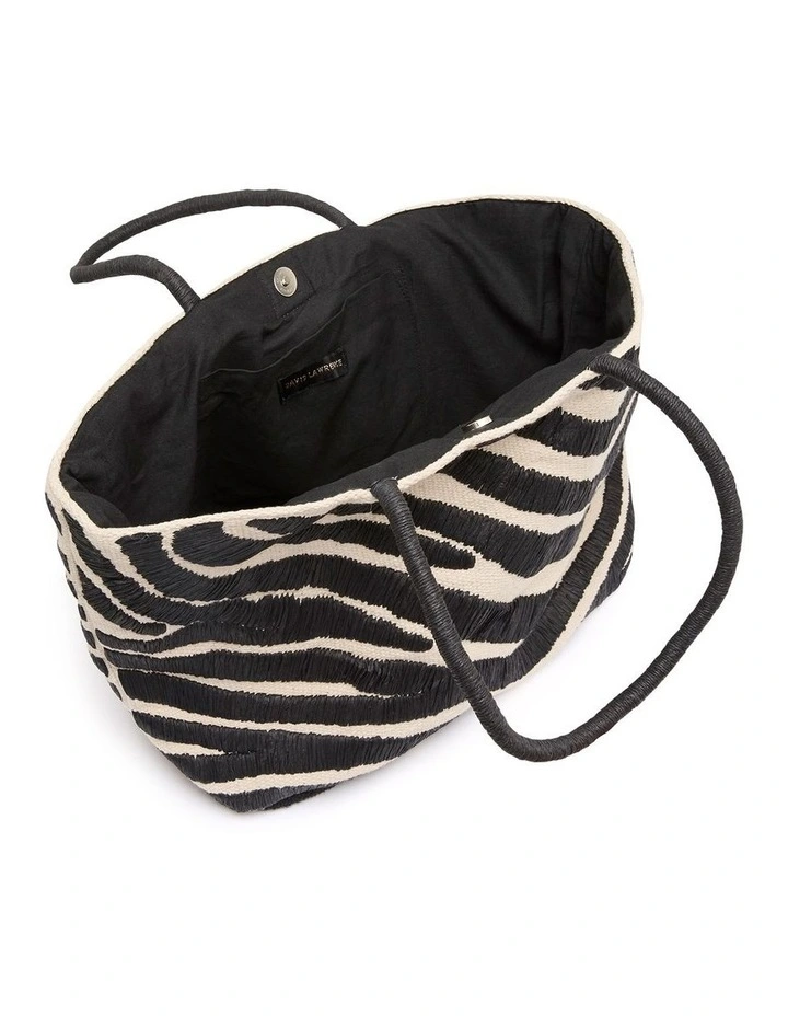 Martie Woven Bag in Black Multi image 4