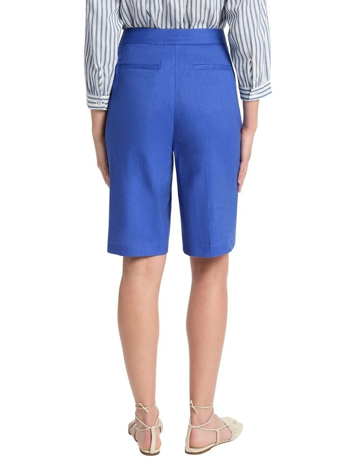 Helene Linen Short in Azure image 3