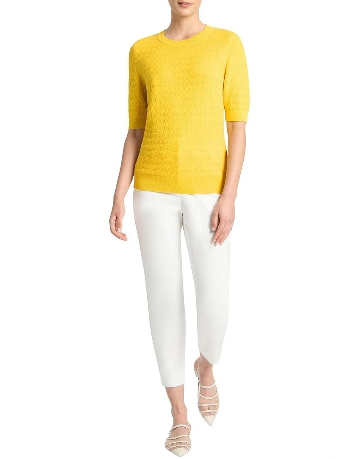 Allegro Cotton Knit Top in Daffodil image 2