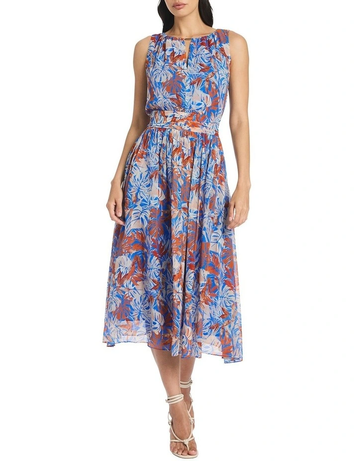 Josie Silk Dress in Multi image 1