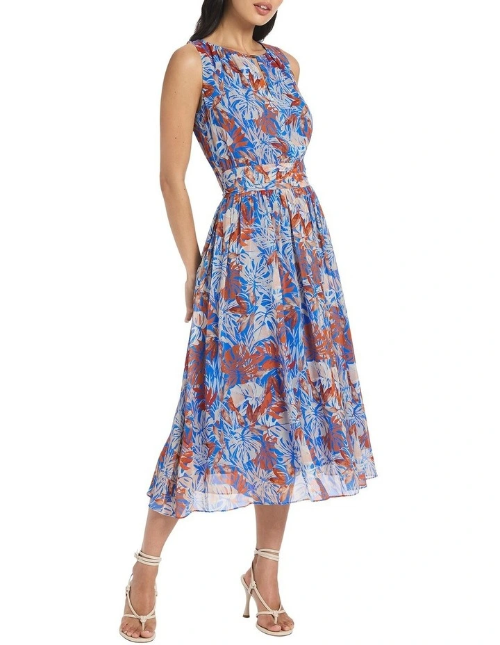 Josie Silk Dress in Multi image 2