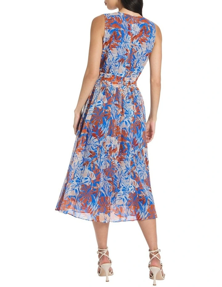 Josie Silk Dress in Multi image 3