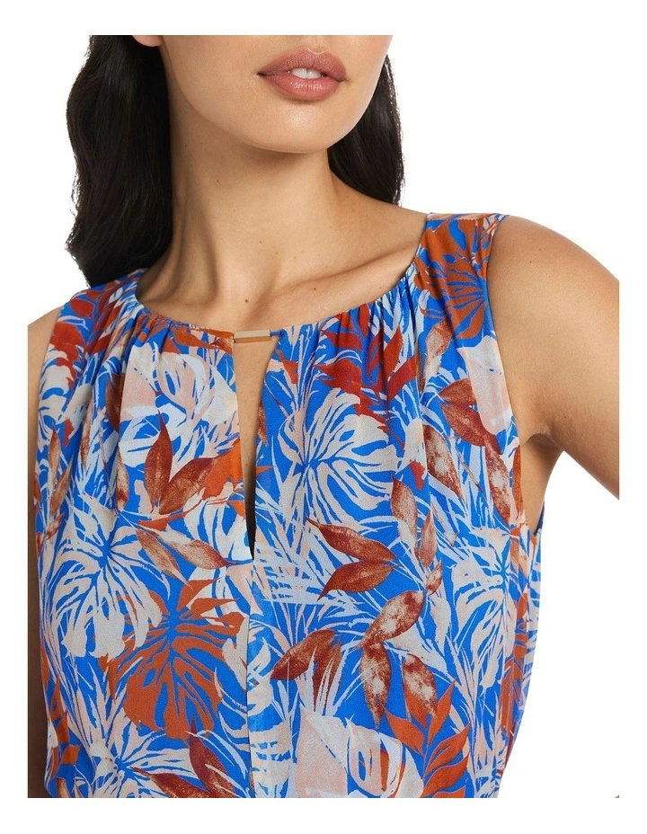 Josie Silk Dress in Multi image 4