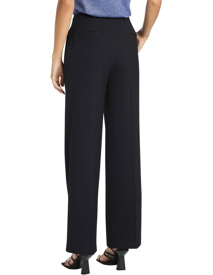Pecky Wide Leg Pant in Black/Navy image 3