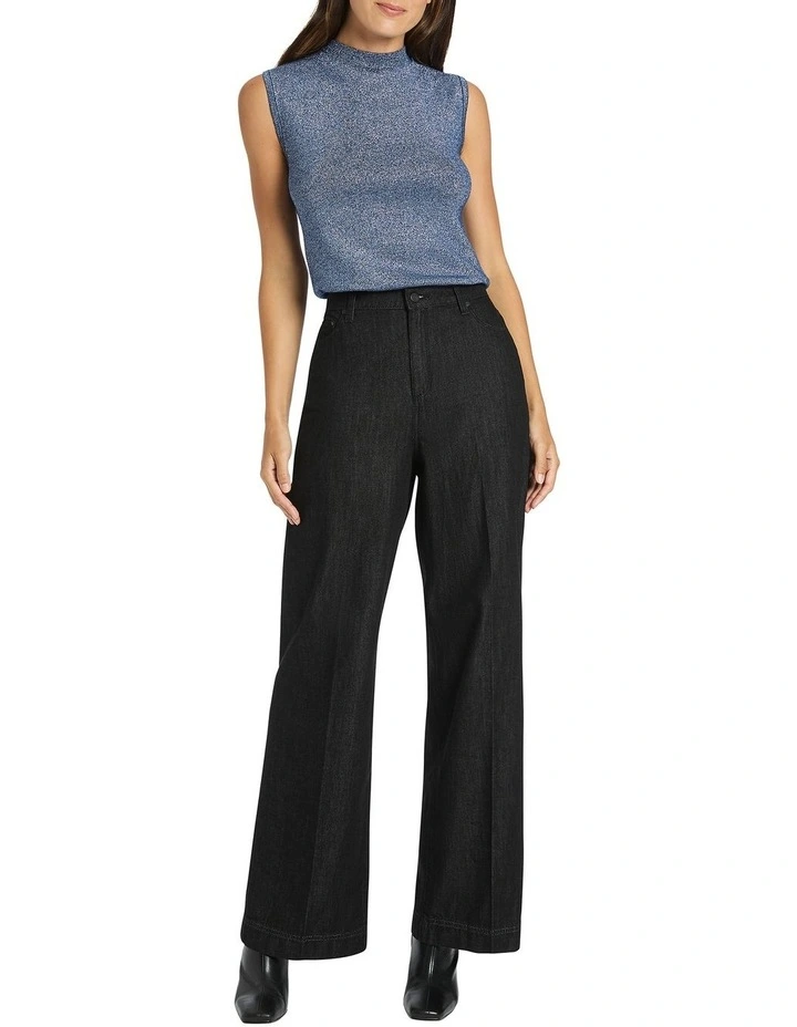 Galea Sleeveless Shimmer Knit in Grey image 2