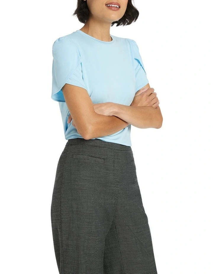 Bettie Jersey Top in Blue image 1