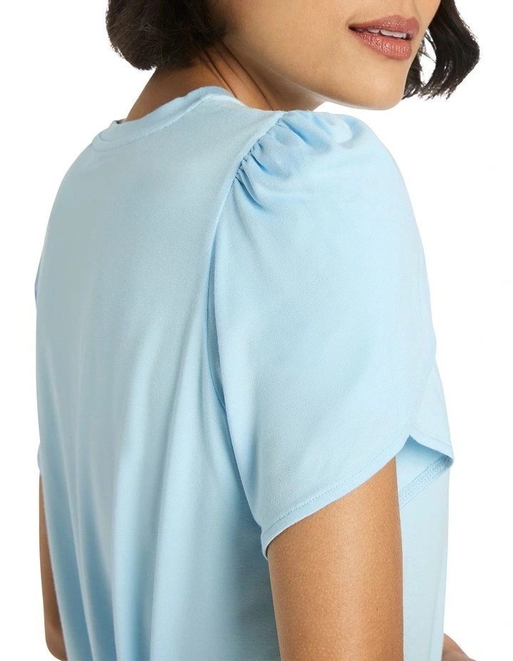 Bettie Jersey Top in Blue image 3