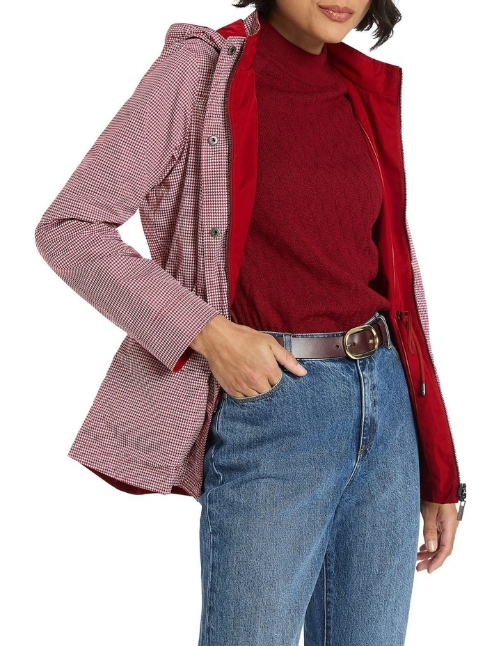 Camryn Reversible Anorak in Cream Multi image 1