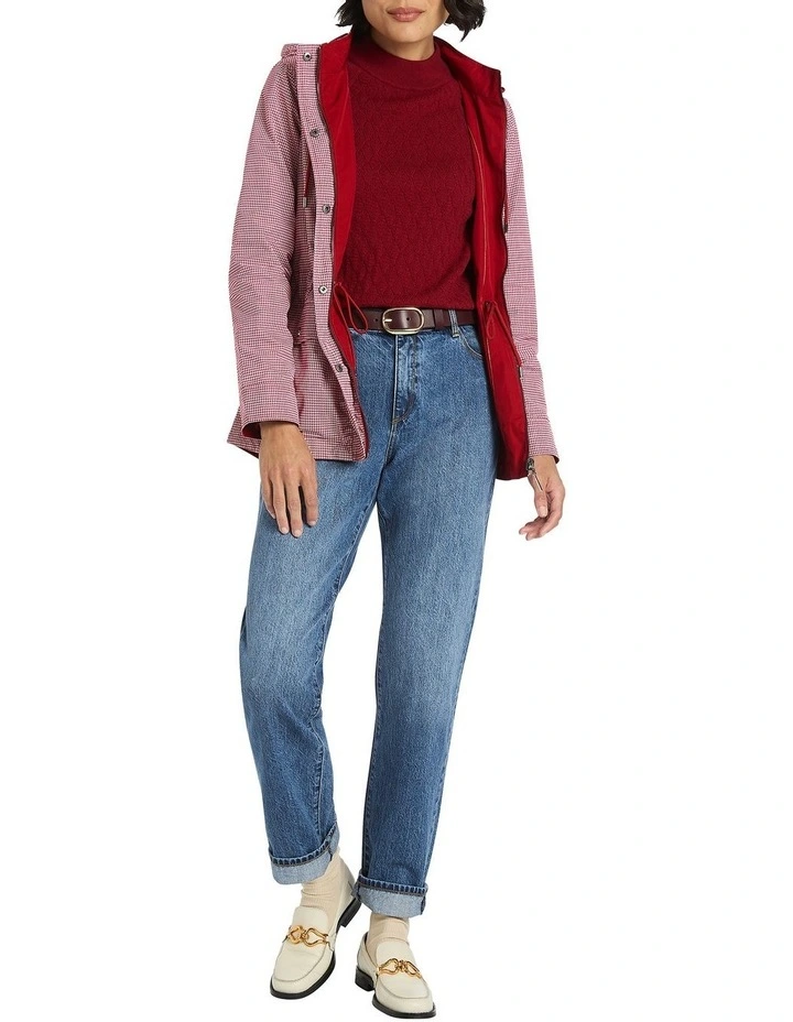 Camryn Reversible Anorak in Cream Multi image 2