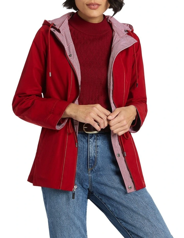 Camryn Reversible Anorak in Cream Multi image 3