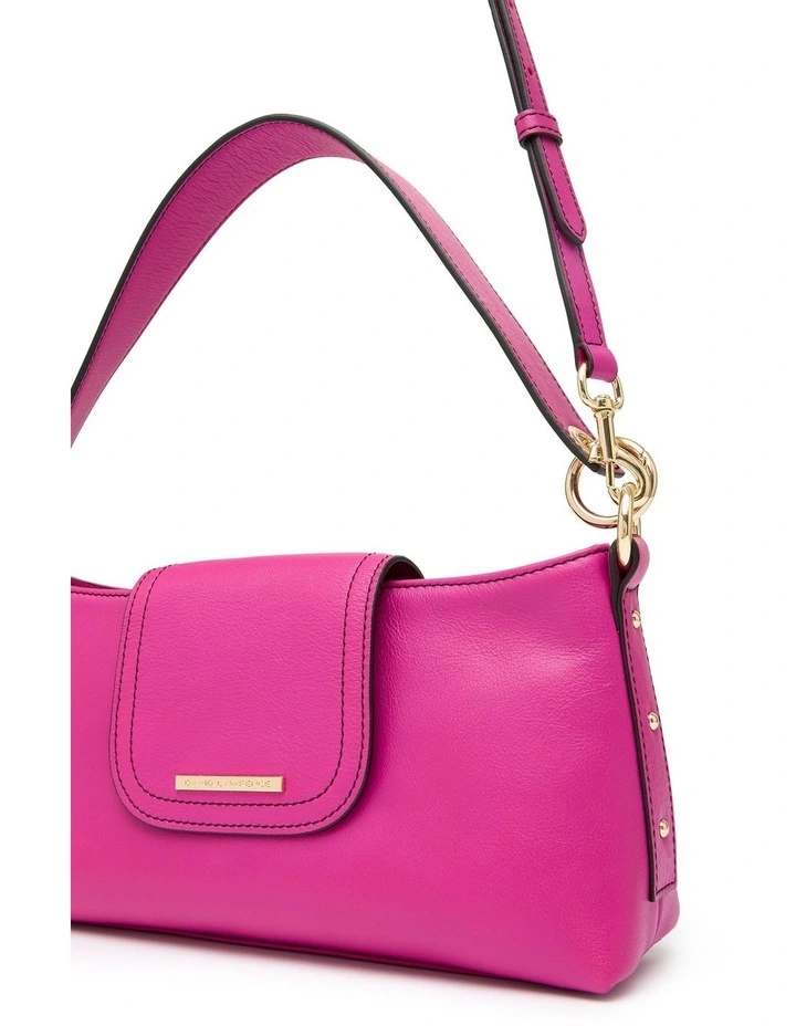 Matera Leather Shoulder Bag in Pink image 3