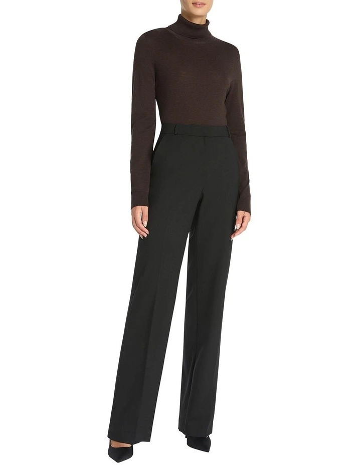 Anita Roll Neck Knit in Brown image 2