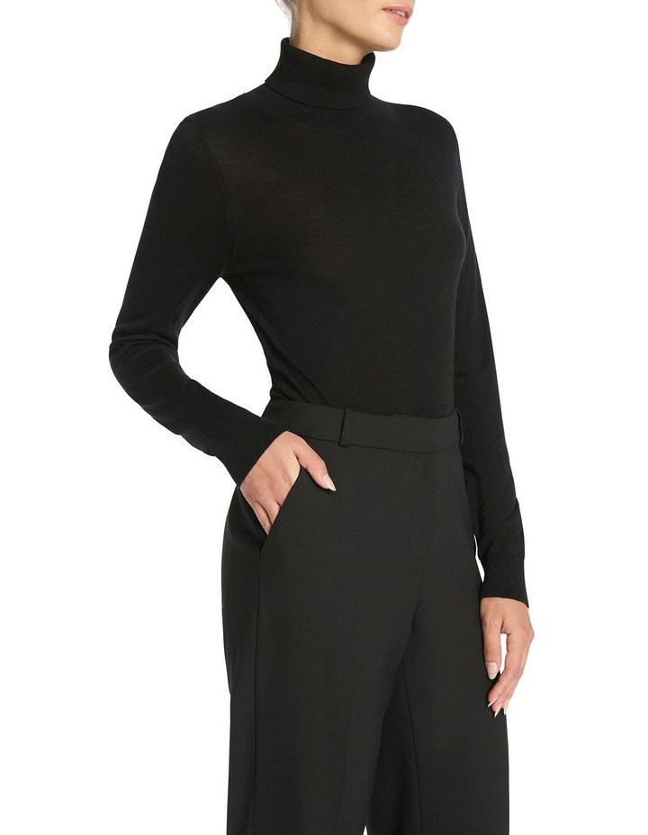 Anita Roll Neck Knit in Black
