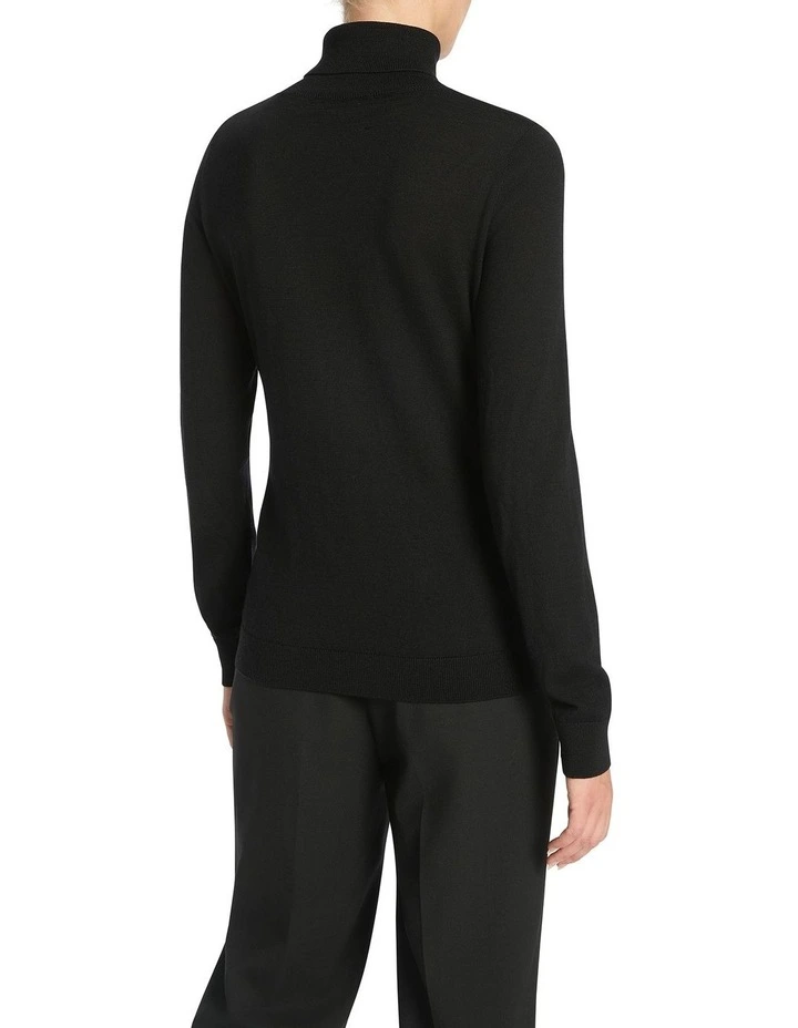 Anita Roll Neck Knit in Black image 4