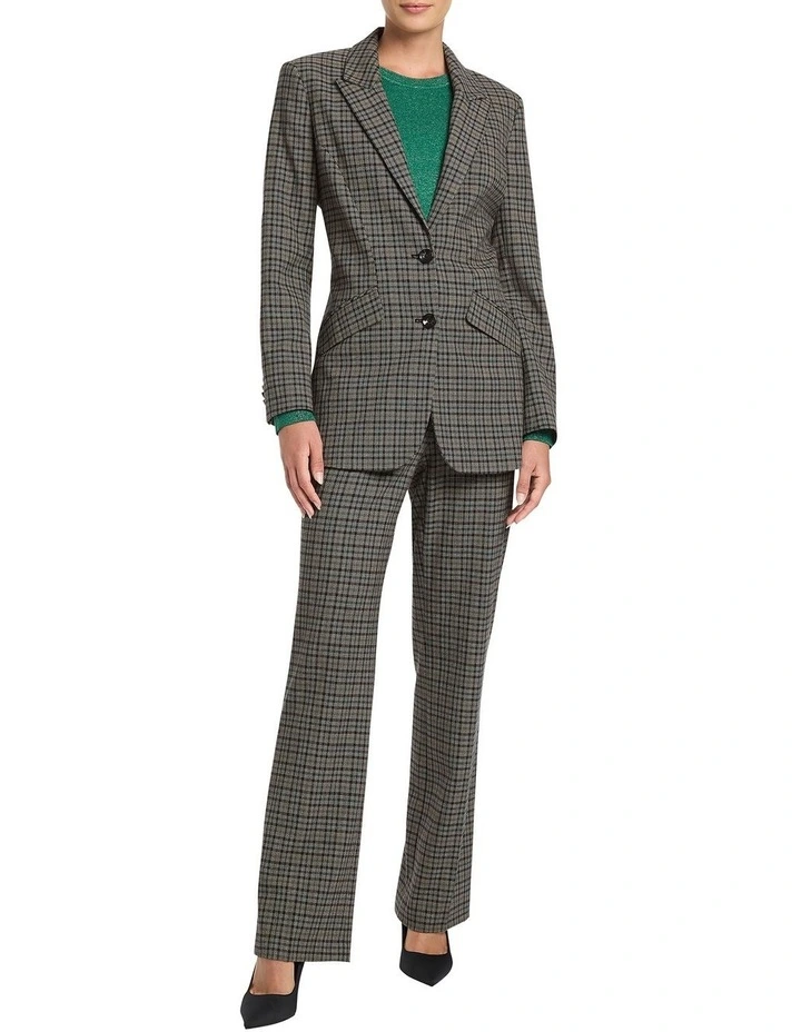 Kyre Check Blazer in Grey Multi image 2