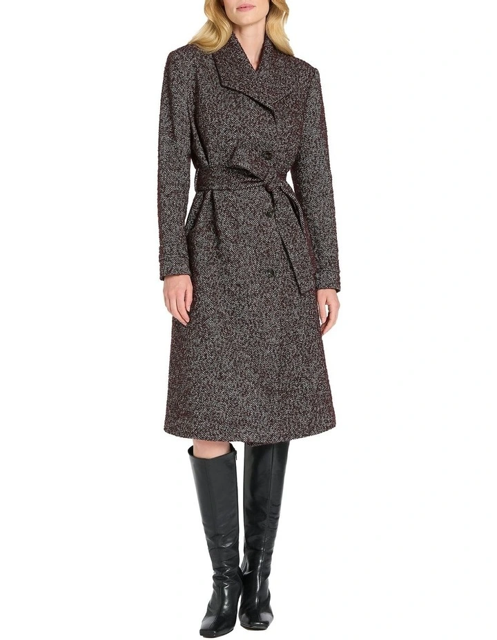 Alicent Wool Coat in Multi image 1