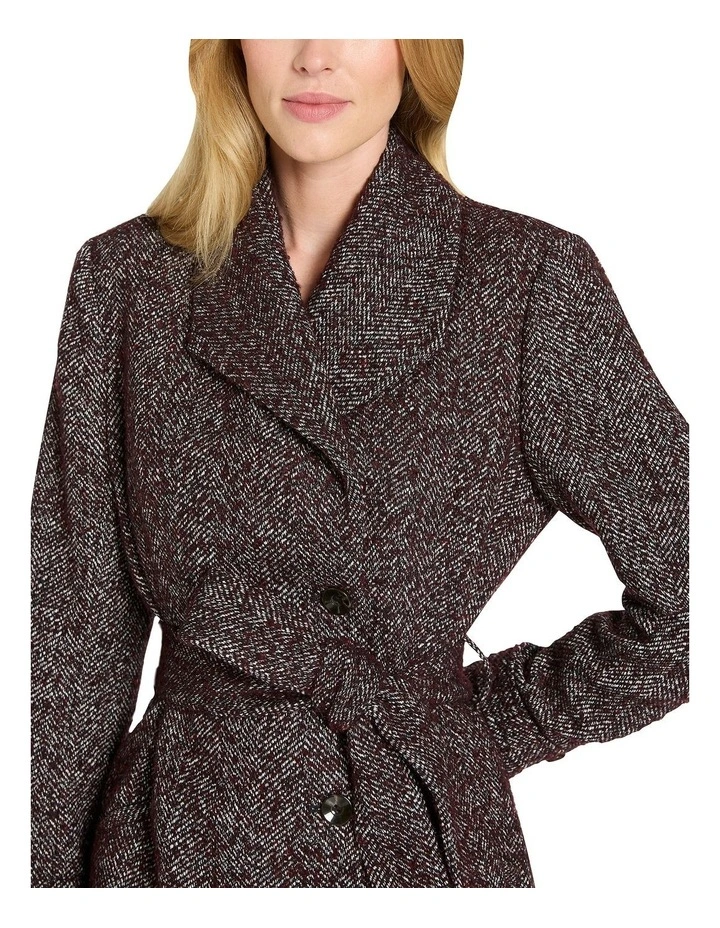 Alicent Wool Coat in Multi image 3