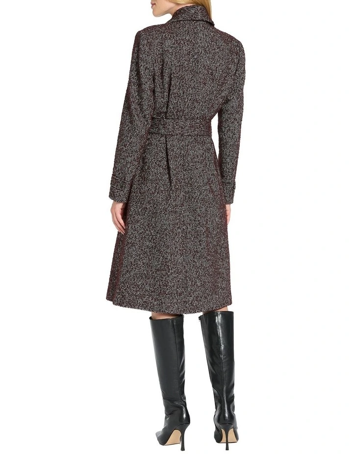 Alicent Wool Coat in Multi image 4