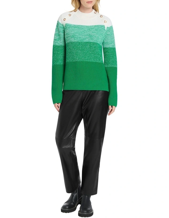 Finley Merino Ombre Knit in Green image 2