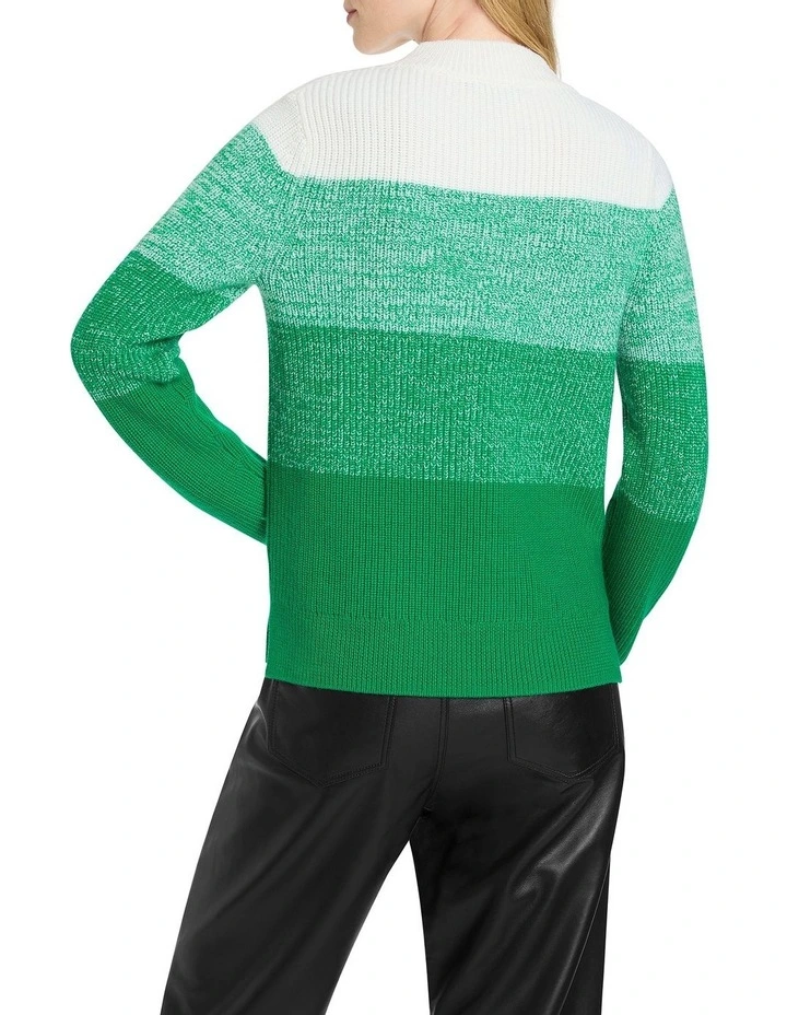 Finley Merino Ombre Knit in Green image 4