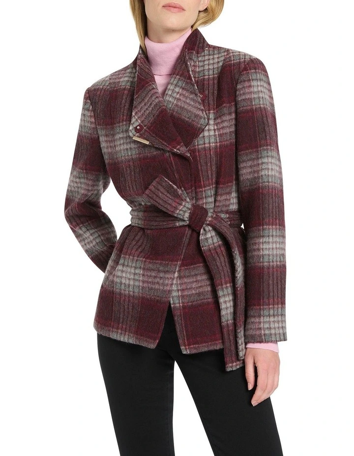 Ante Check Wool Jacket in Multi image 1