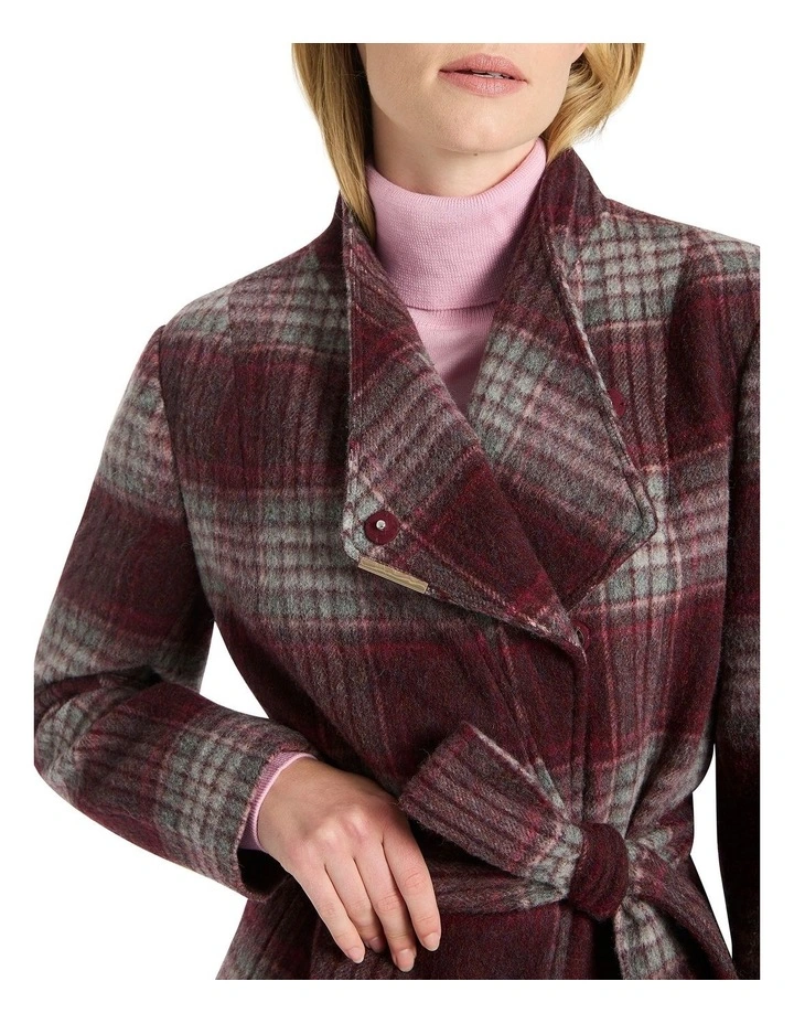 Ante Check Wool Jacket in Multi image 3