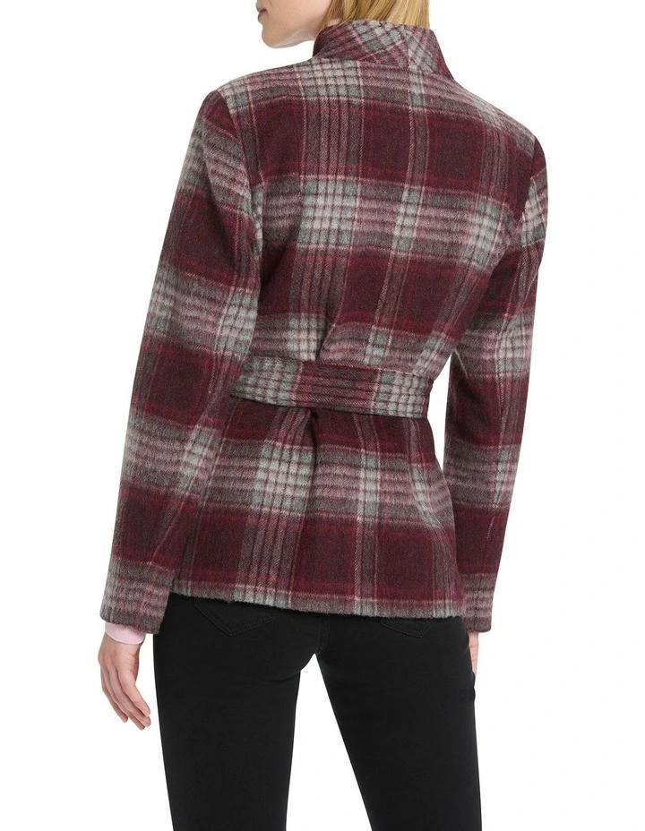 Ante Check Wool Jacket in Multi image 4