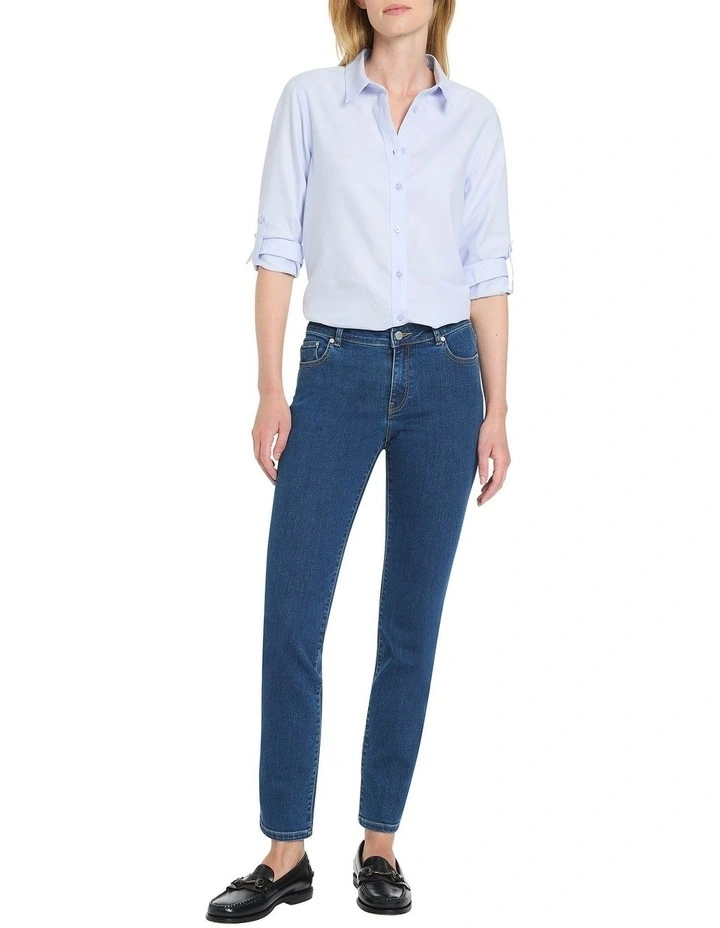 Marie Oxford Shirt in Blue image 2