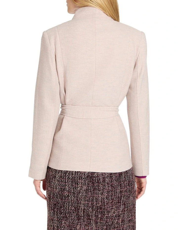 Lea Felted Wool Jacket in Fog image 4