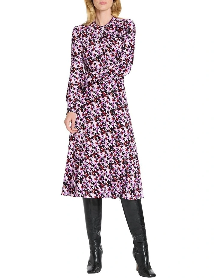 Fabienne Jersey Dress in Peony Multi image 2