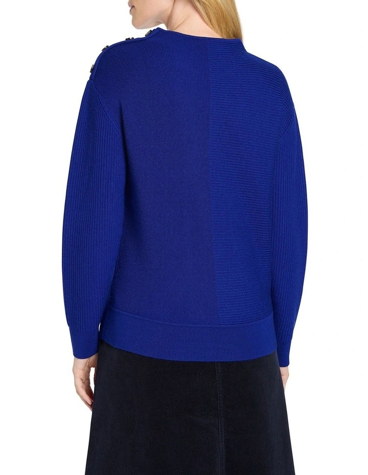 Odessa Merino Knit in Blue image 4