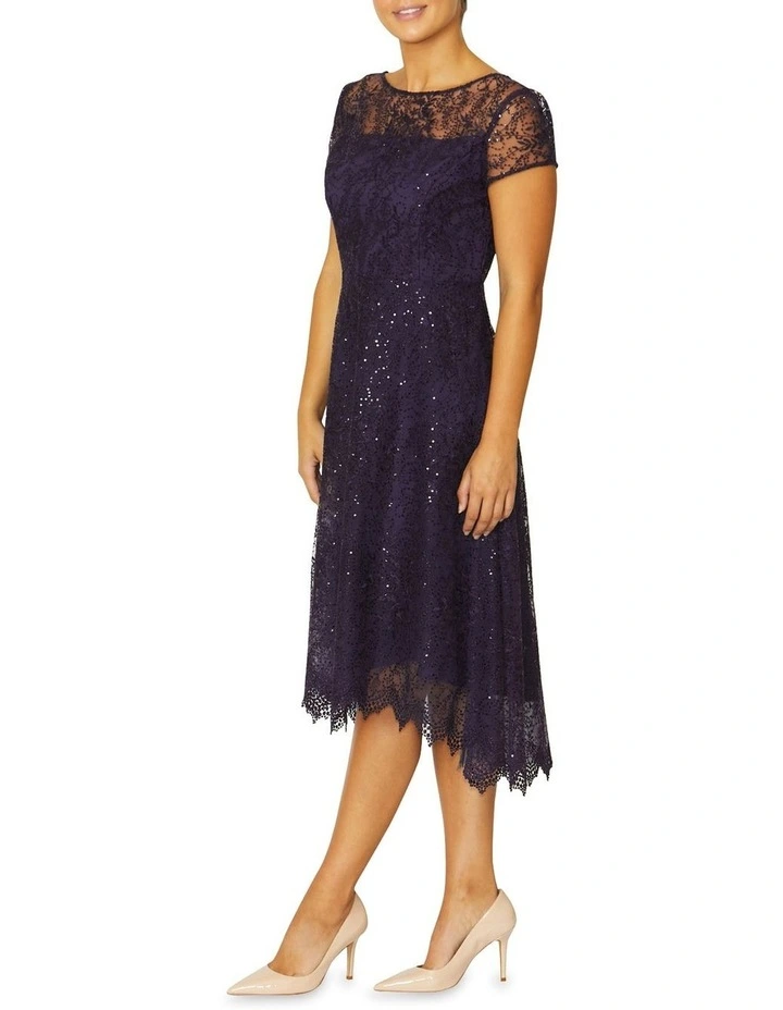 Stellar A-Line Dress in Aubergine image 2