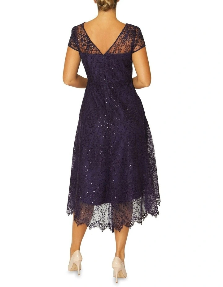 Stellar A-Line Dress in Aubergine image 5