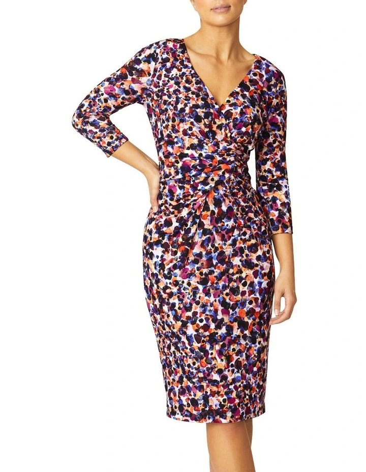 Emelynn Pebbles Jersey Dress in Assorted image 1