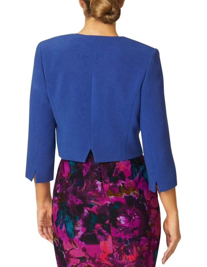 Jackie Cobalt Single Button Jacket in Cobalt image 5