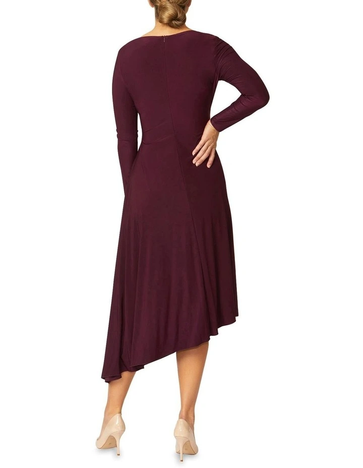 Nora Jersey Dress in Cherry image 5