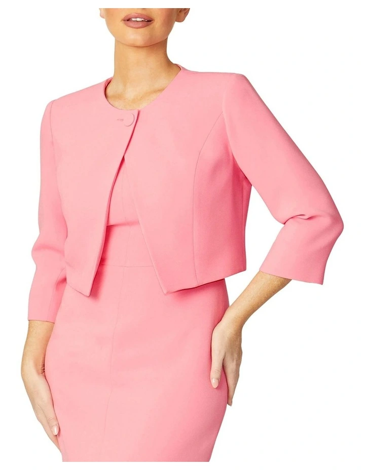 Jackie Geranium Jacket in Pink image 2