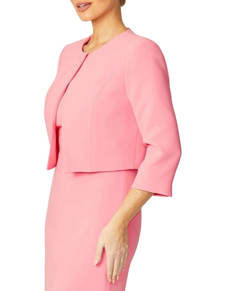 Jackie Geranium Jacket in Pink image 3