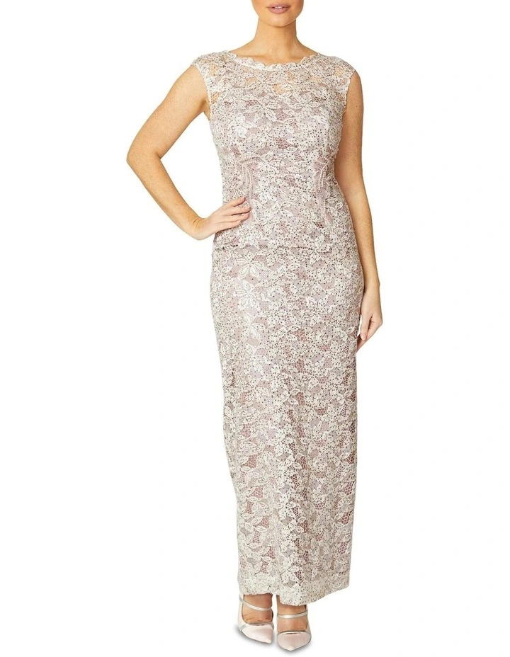 Venetia Gown in Pearl image 2