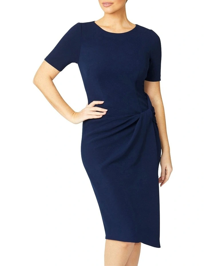 Harper Sapphire Dress in Navy image 2