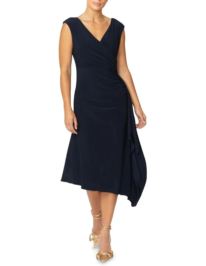 Amber Jersey Dress in Navy image 1